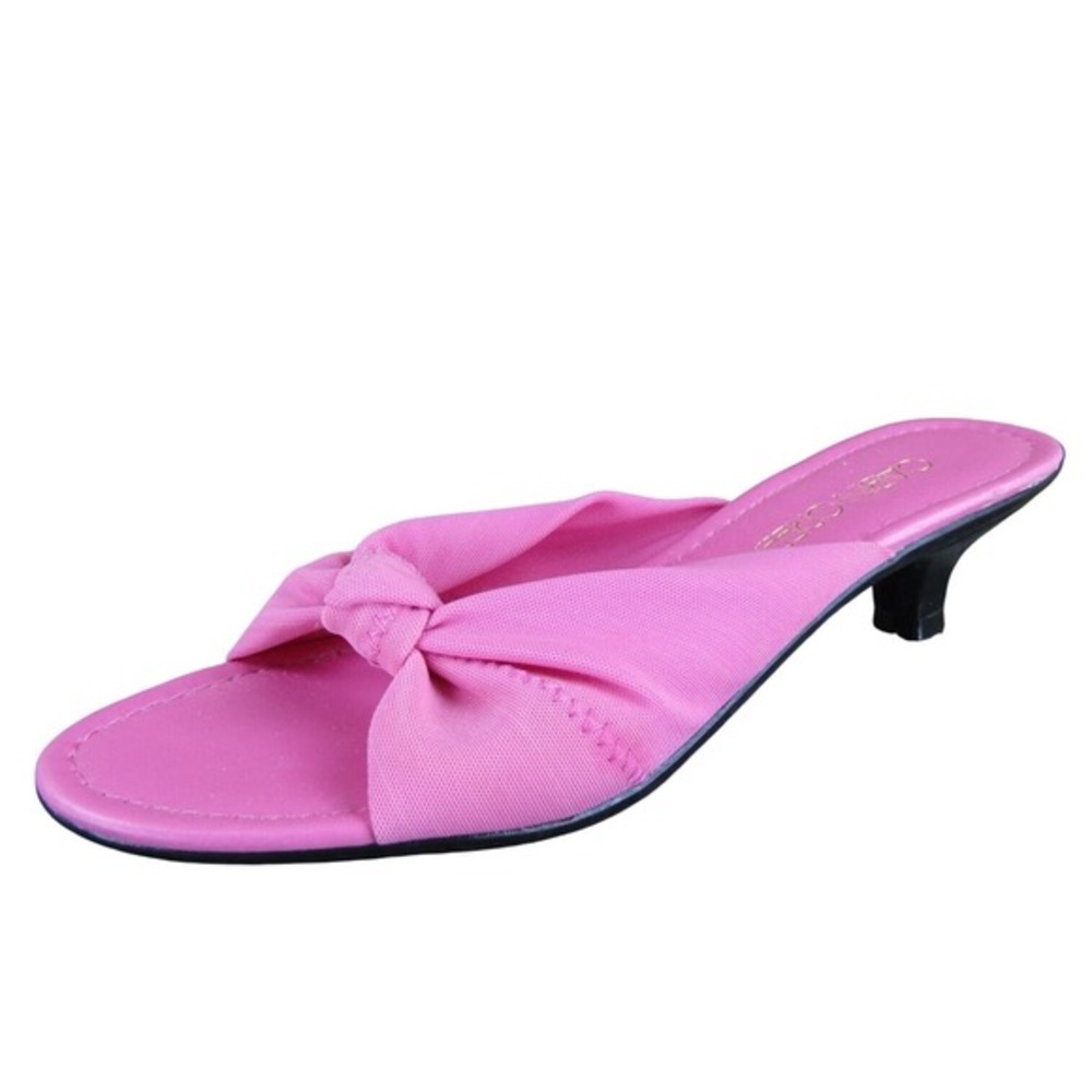Cabin Creek Women's Donna Fuchsia Slide Pink Fabric Sz 7 Medium Gently Used 2025